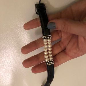 Brighton Pearl & Genuine Leather Bracelet